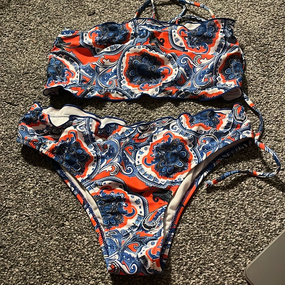 shein strapless bikini